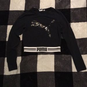 Puma cropped long sleeve shirt